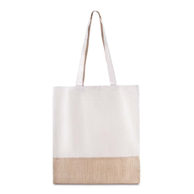 Sacola em algodão e juta 220g/m² (42x38cm) Personalizado