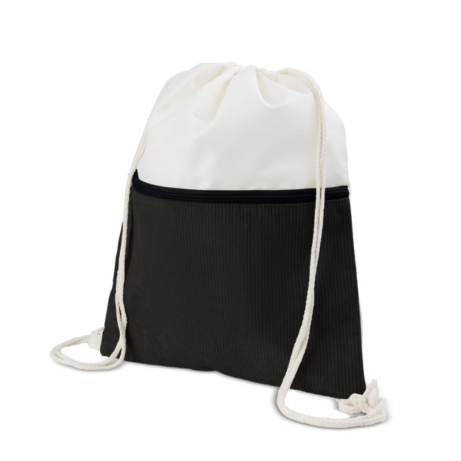 Sacola/mochila em poliéster e veludo (41x34,4cm) Personalizado