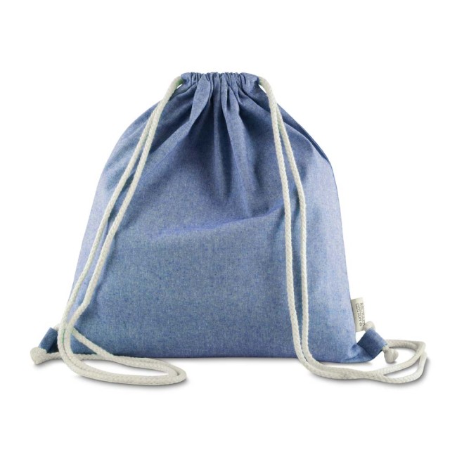 Sacola/mochila em algodão mescla reciclado 140g/m² Personalizado