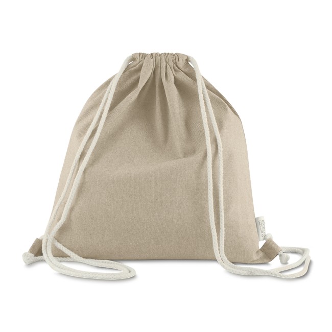 Sacola/mochila em algodão mescla reciclado 140g/m² Personalizado