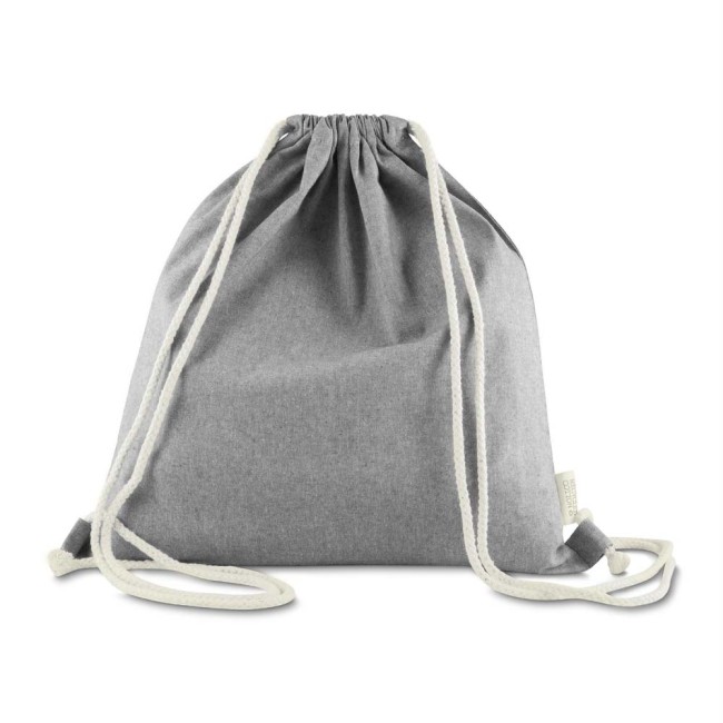 Sacola/mochila em algodão mescla reciclado 140g/m² Personalizado