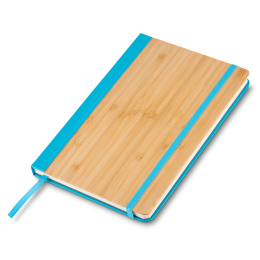 Caderno a5 capa em bambu e pu Personalizado
