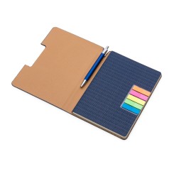 Caderno A5 capa em PU com logotipo