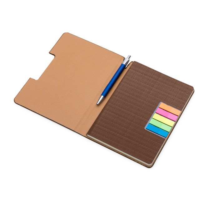 Caderno A5 capa em PU com logotipo