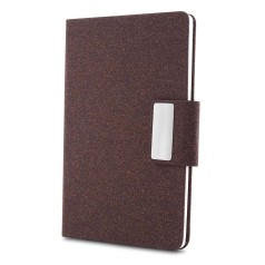Caderno A5 em PU e fibra de café ou chá Personalizado