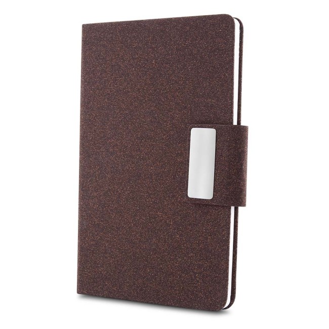 Caderno A5 em PU e fibra de café ou chá Personalizado