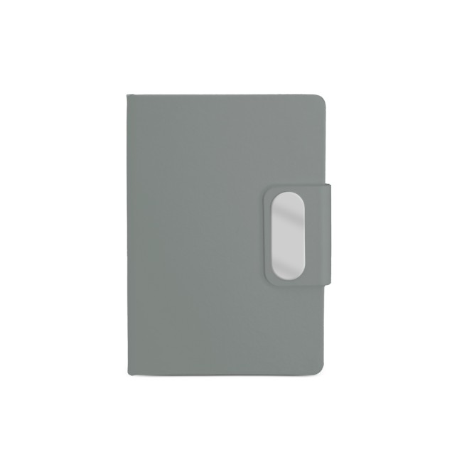 Caderno em PU com placa em metal personalizado