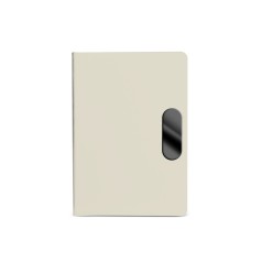 Caderno em PU com placa em metal para brinde