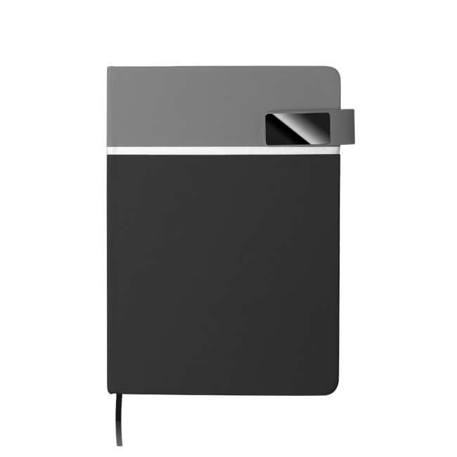 Caderno A5 em PU (21x15cm) com logotipo