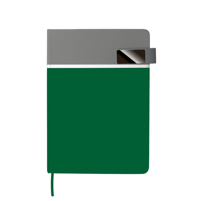 Caderno A5 em PU (21x15cm) com logotipo