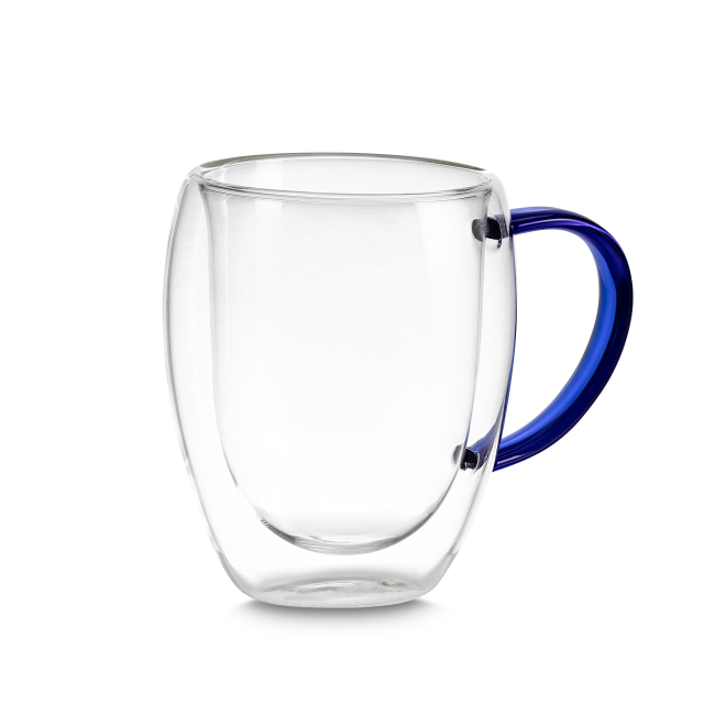 Caneca de vidro borossilicato para brinde