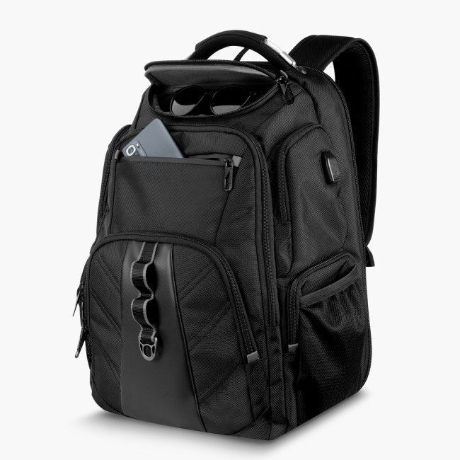 Mochila premium para notebook em poliéster 600D promocional