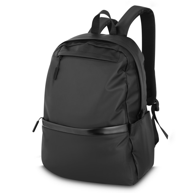 Mochila para notebook em poliéster e PU personalizada