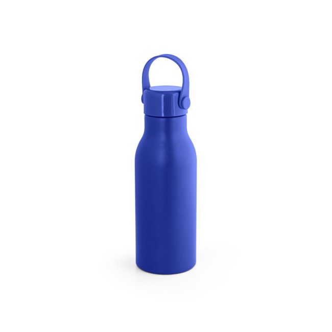 Squeeze em alumínio 100% reciclado com parede simples e acabamento mate (700 mL) promocional