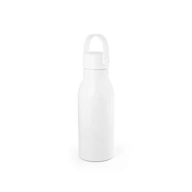 Squeeze em alumínio 100% reciclado com parede simples e acabamento mate (700 mL) promocional