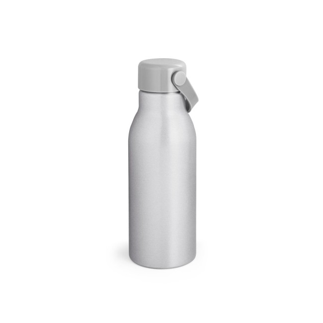 Squeeze em alumínio 100% reciclado com parede simples e acabamento mate (700 mL) promocional