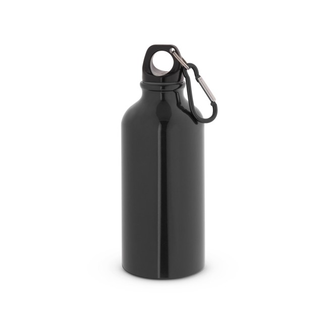 Garrafa esportiva em alumínio com acabamento brilhante (400 mL) promocional