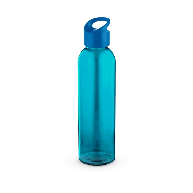 Garrafa em vidro com tampa em PP (500 mL) com logotipo