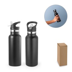 Garrafa térmica em aço inox de parede dupla isolada a vácuo (570 mL) brinde