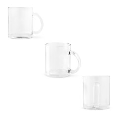 Caneca em vidro para sublimação (350 mL) promocional