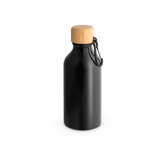 Squeeze em alumínio 100% reciclado com cor sólida brilhante (400 mL) com logotipo