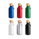 Squeeze em alumínio 100% reciclado com cor sólida brilhante (400 mL) com logotipo