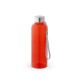 Squeeze em PET 100% reciclado com pega em corda (580 mL) com logotipo