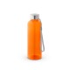 Squeeze em PET 100% reciclado com pega em corda (580 mL) com logotipo