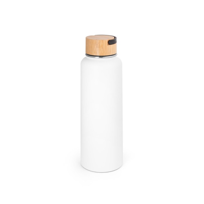 Garrafa térmica em aço inox 90% reciclado de parede dupla isolada a vácuo, com revestimento em pó (1200 mL) brinde