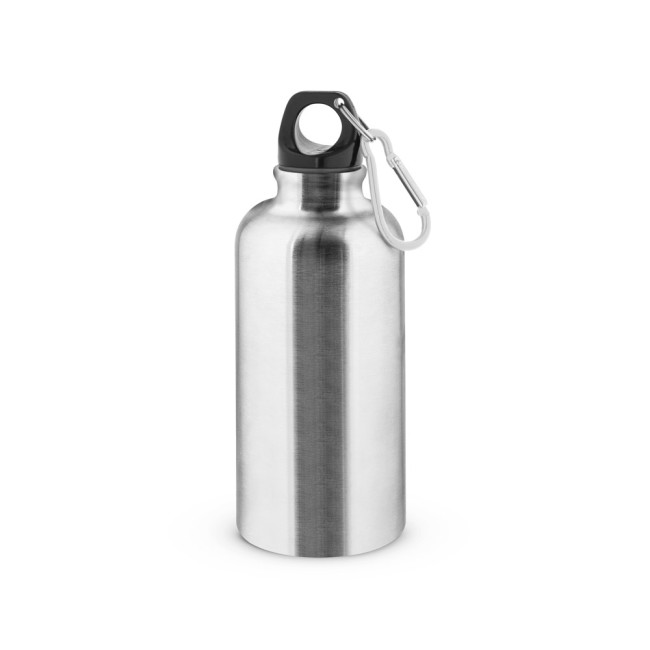 Squeeze esportiva em aço inox, de parede simples com acabamento brilhante (560 mL) promocional