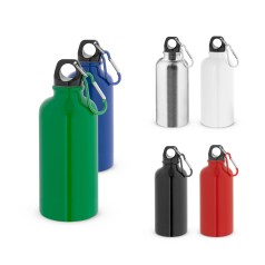 Squeeze esportiva em aço inox, de parede simples com acabamento brilhante (560 mL) promocional