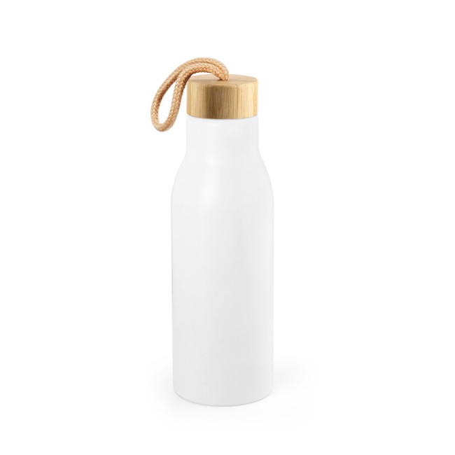 Squeeze em aço inox 90% reciclado, de parede simples com acabamento em mate (570 mL) personalizado