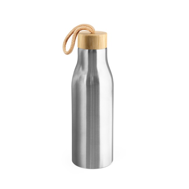 Squeeze em aço inox 90% reciclado, de parede simples com acabamento em mate (570 mL) personalizado