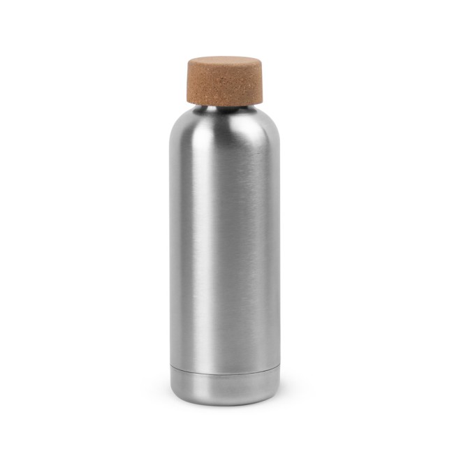 Squeeze em aço inox de parede simples com tampa em cortiça (760 mL) corporativo