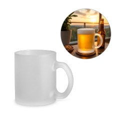 Caneca em vidro com efeito fosco (530 mL) personalizado