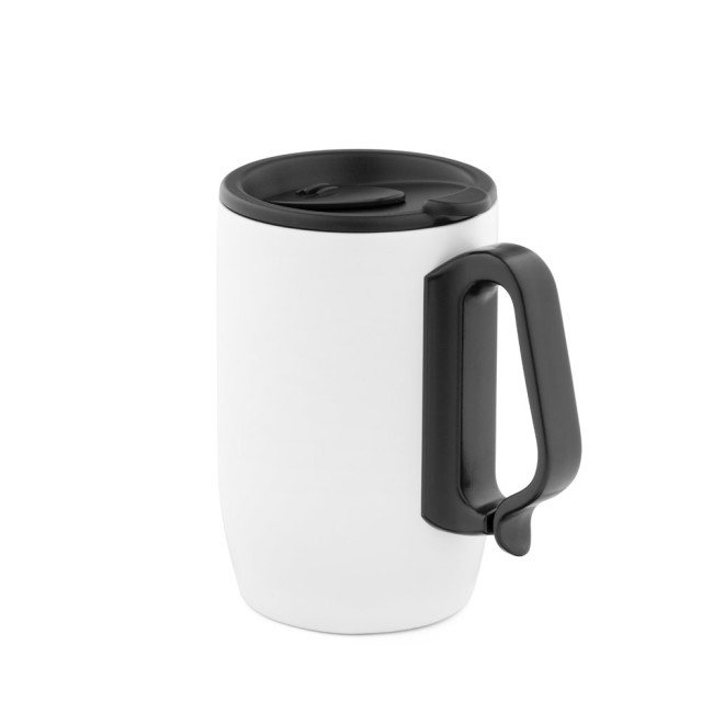 Caneca de viagem térmica em aço inox (400 mL) personalizado