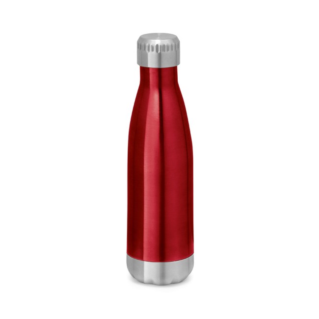 Garrafa térmica em aço inox de parede dupla isolada a vácuo (510 mL) personalizado