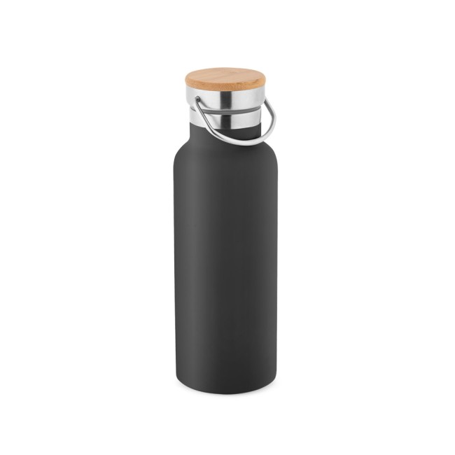Garrafa térmica em aço inox de parede dupla isolada a vácuo (570 mL) promocional
