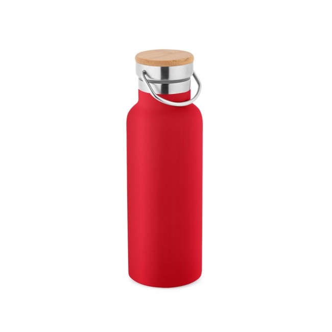 Garrafa térmica em aço inox de parede dupla isolada a vácuo (570 mL) promocional