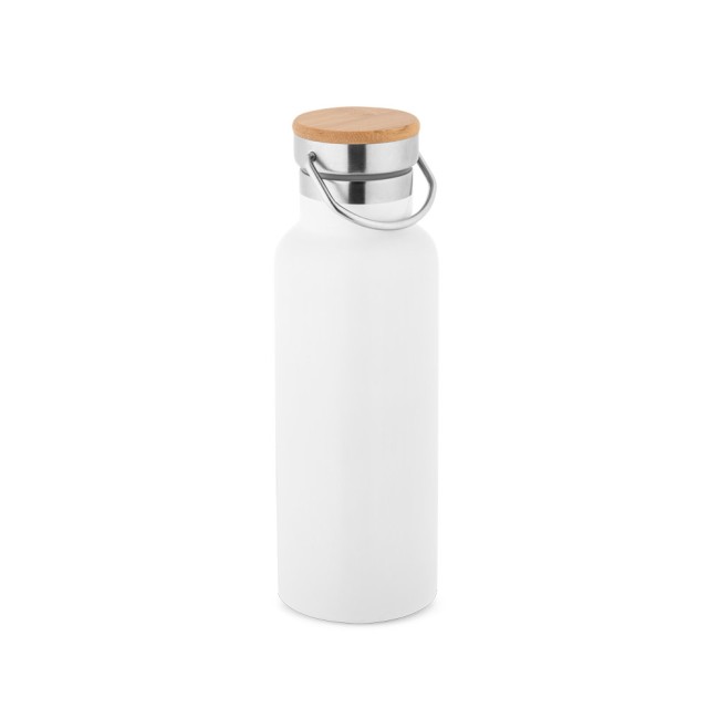 Garrafa térmica em aço inox de parede dupla isolada a vácuo (570 mL) promocional