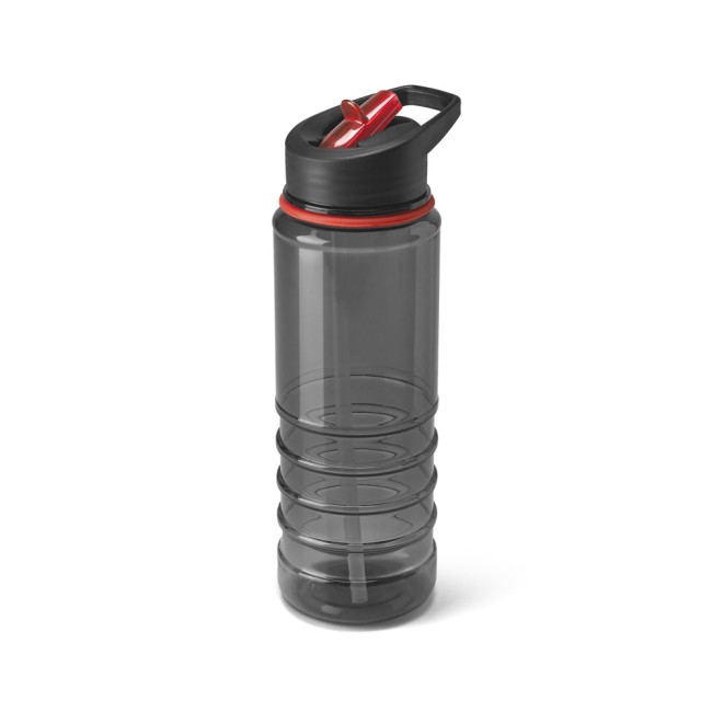 Squeeze em AS e tampa em PP, com bico de canudo flip (650 mL) com logotipo