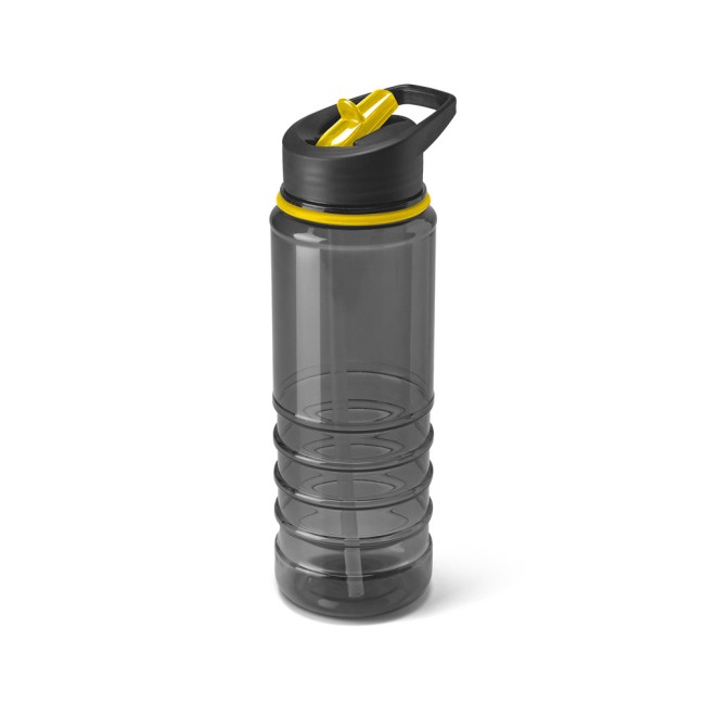 Squeeze em AS e tampa em PP, com bico de canudo flip (650 mL) com logotipo