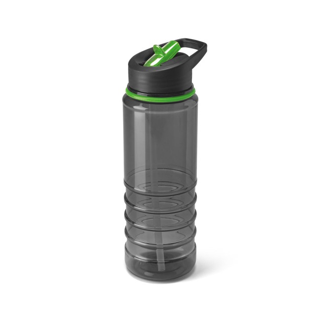 Squeeze em AS e tampa em PP, com bico de canudo flip (650 mL) com logotipo