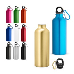 Squeeze em alumínio com mosquetão (530 mL) personalizado