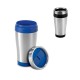 Copo de viagem em aço inox e PP, térmico com parede dupla isolada a ar (420 mL) promocional