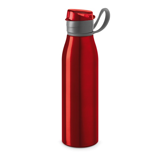 Squeeze em alumínio com tampa flip flop em AS e PP (650 mL) personalizado