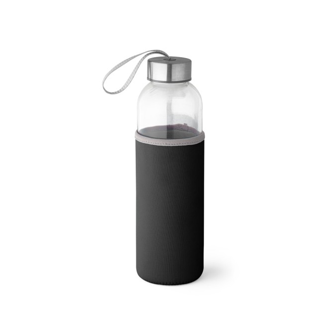 Squeeze em vidro e tampa em aço inox com alça (520 mL) corporativo