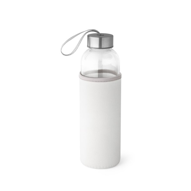 Squeeze em vidro e tampa em aço inox com alça (520 mL) corporativo