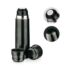 Garrafa em aço inox de parede dupla térmica, isolada a vácuo (750 mL) promocional