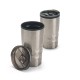 Copo de viagem em aço inox e PP, térmico com parede dupla isolada a ar (510 mL) personalizado